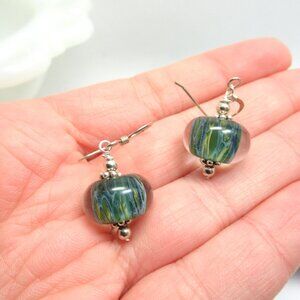 Boro glass bead earrings